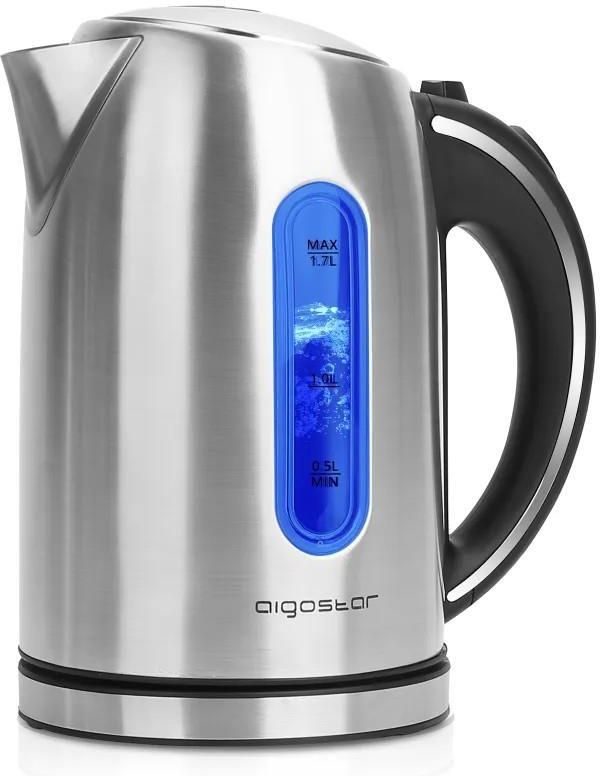 Aigostar – 1.7L Stainless Steel Kettle – 2200W
