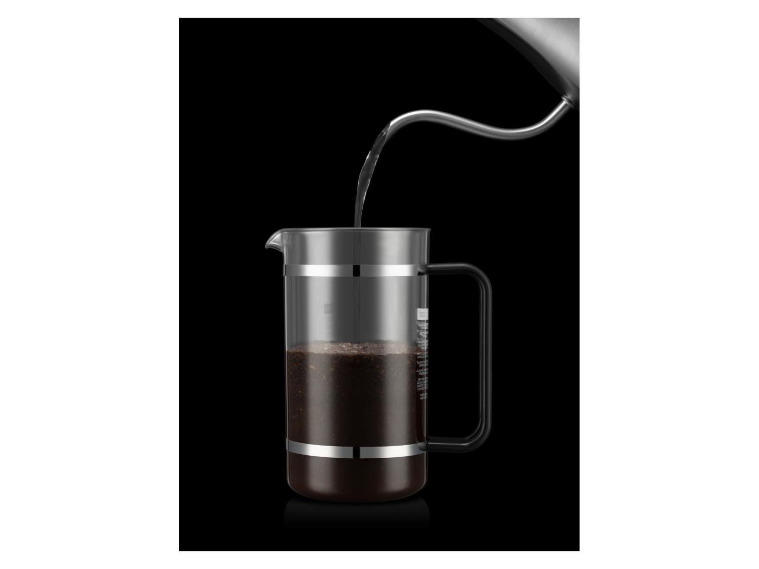 Bodum Bistro French Press Coffee Maker – Black, with Coffee Sample, photo 2