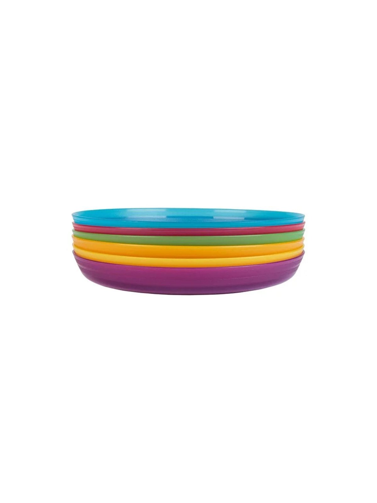 Crivit Reusable Plastic Plates – Set of 6
