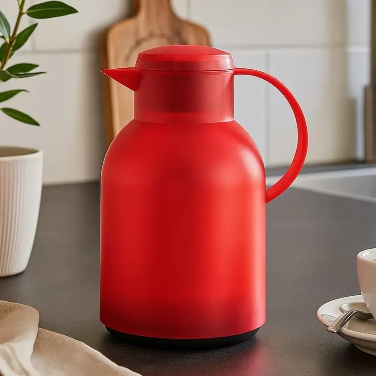 EMSA Samba Vacuum Jug 1.5 L – Translucent Red, photo 2