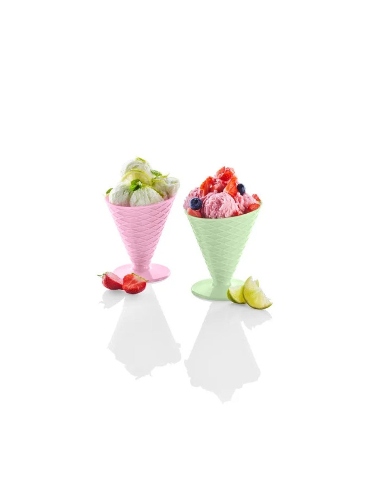 ERNESTO Waffle-Cone Dessert Cups 200 ml – Set of 2, photo 2