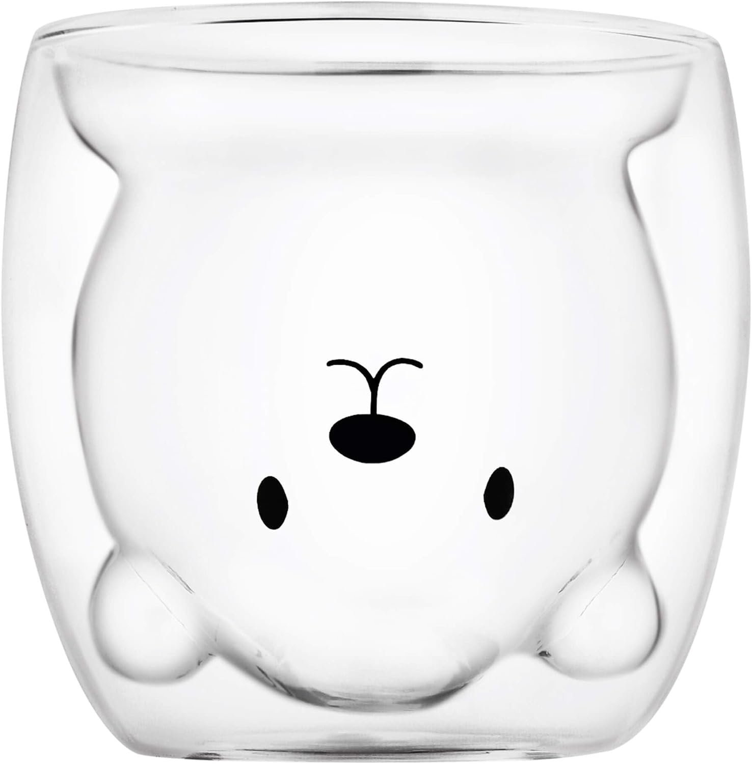 GRÄWE Double-Wall Glasses 250 ml – Set of 2, Bear Design, photo 2
