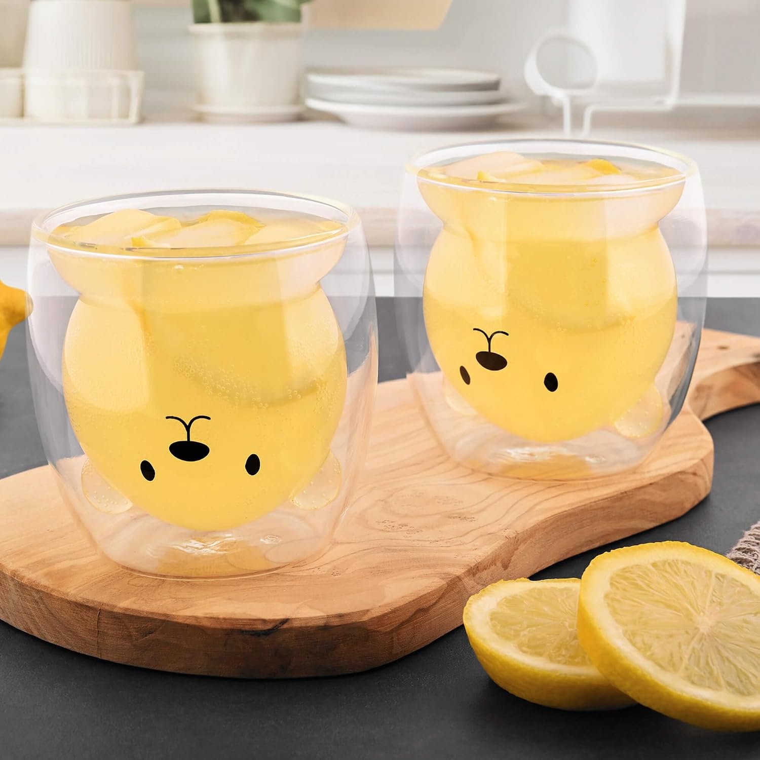GRÄWE Double-Wall Glasses 250 ml – Set of 2, Bear Design, photo 3