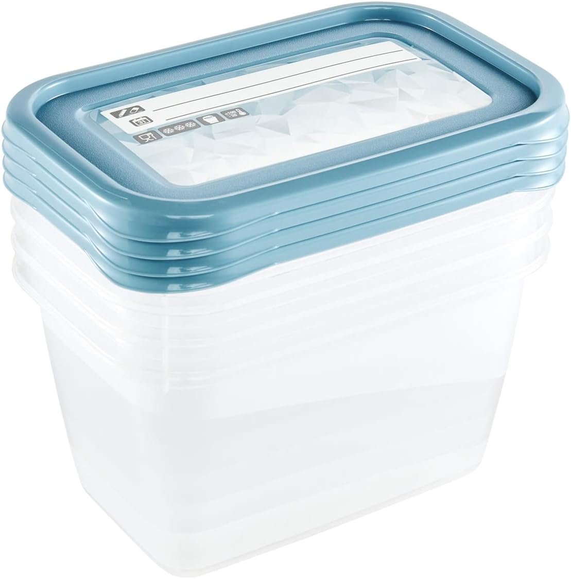 keeeper Mia Magic Ice Freezer Containers 750 ml – Set of 4, Nordic Blue, photo 2