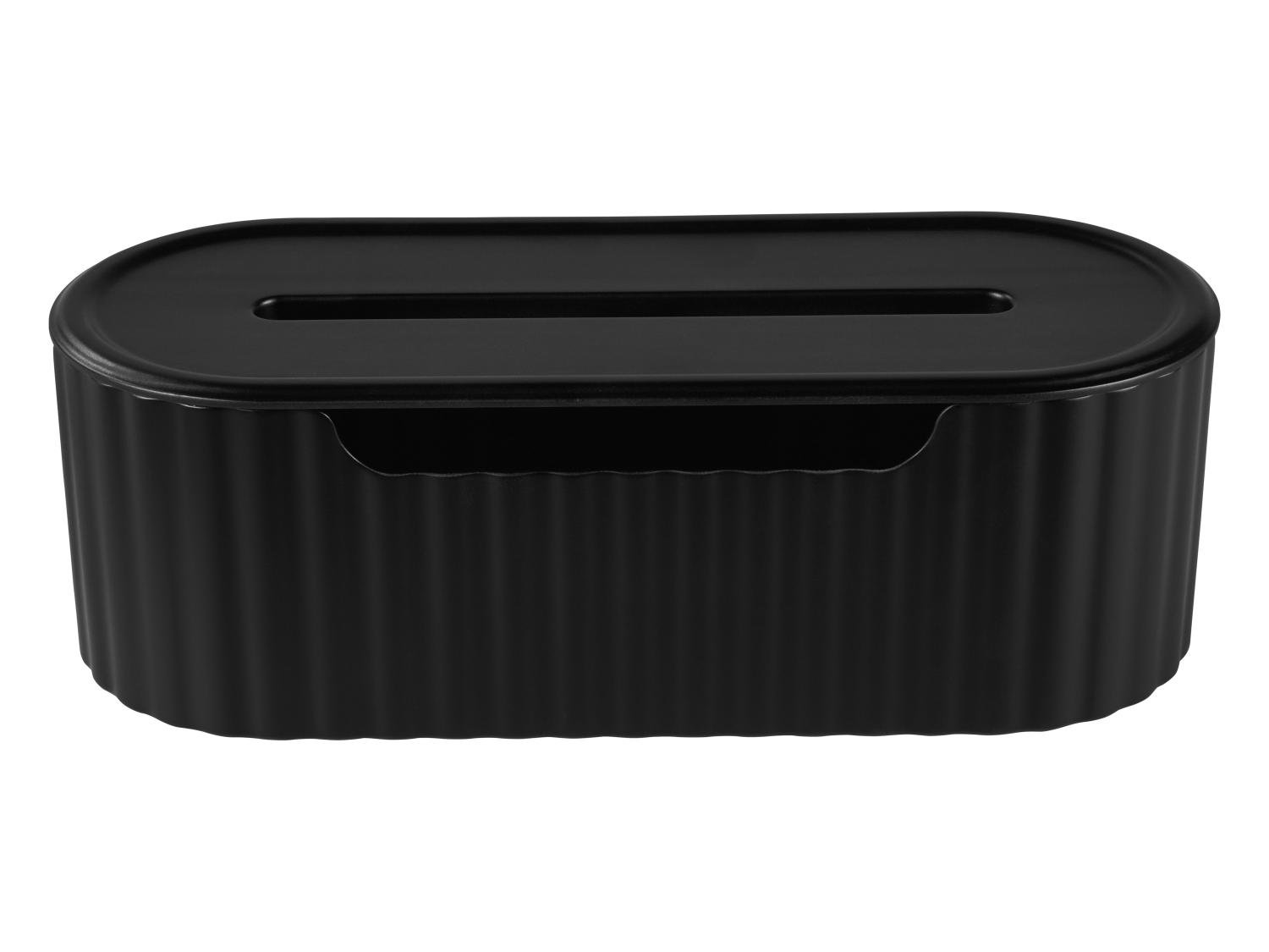 LIVARNO home Cable Management Box – Black, 33 x 13 x 11 cm