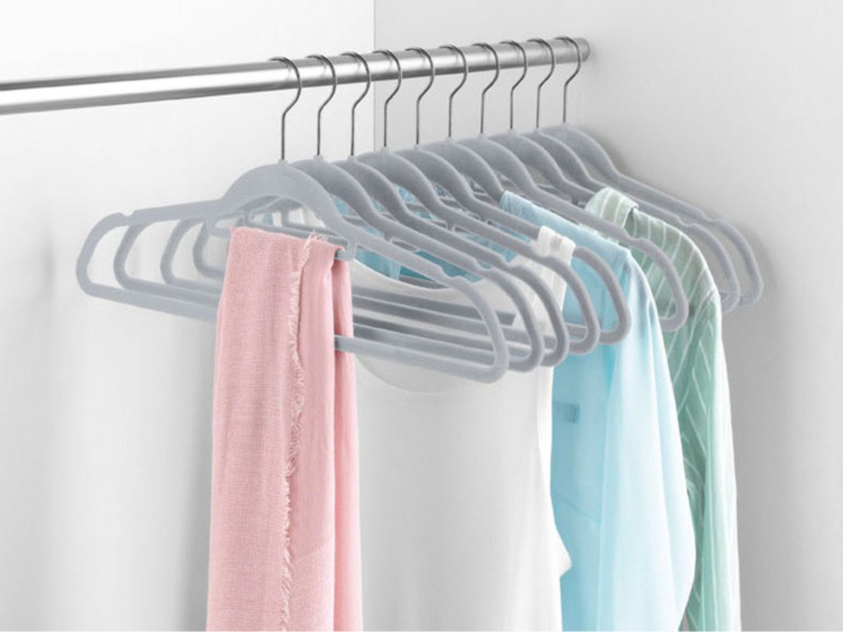 LIVARNO home Flocked Trouser & Coat Hangers, Textile-Friendly, photo 3