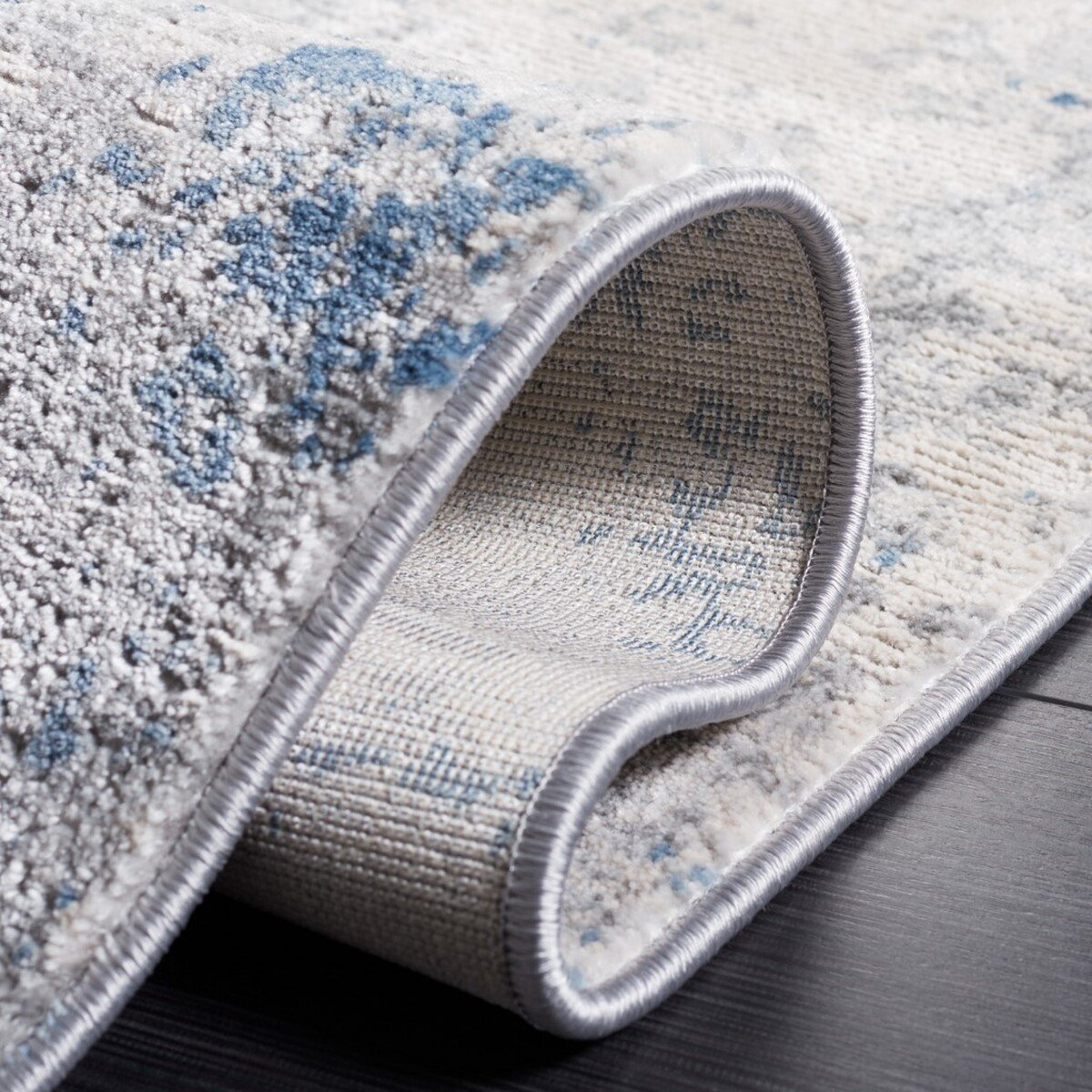 Safavieh Invista INV481F Modern Abstract Rug, Grey / Blue, 122 x 183 cm, photo 6