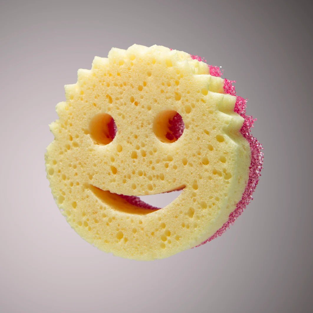 اسفنجة Scrub Daddy Scrub Mommy بوجهين، فرك وإسفنج، زهري, photo 5