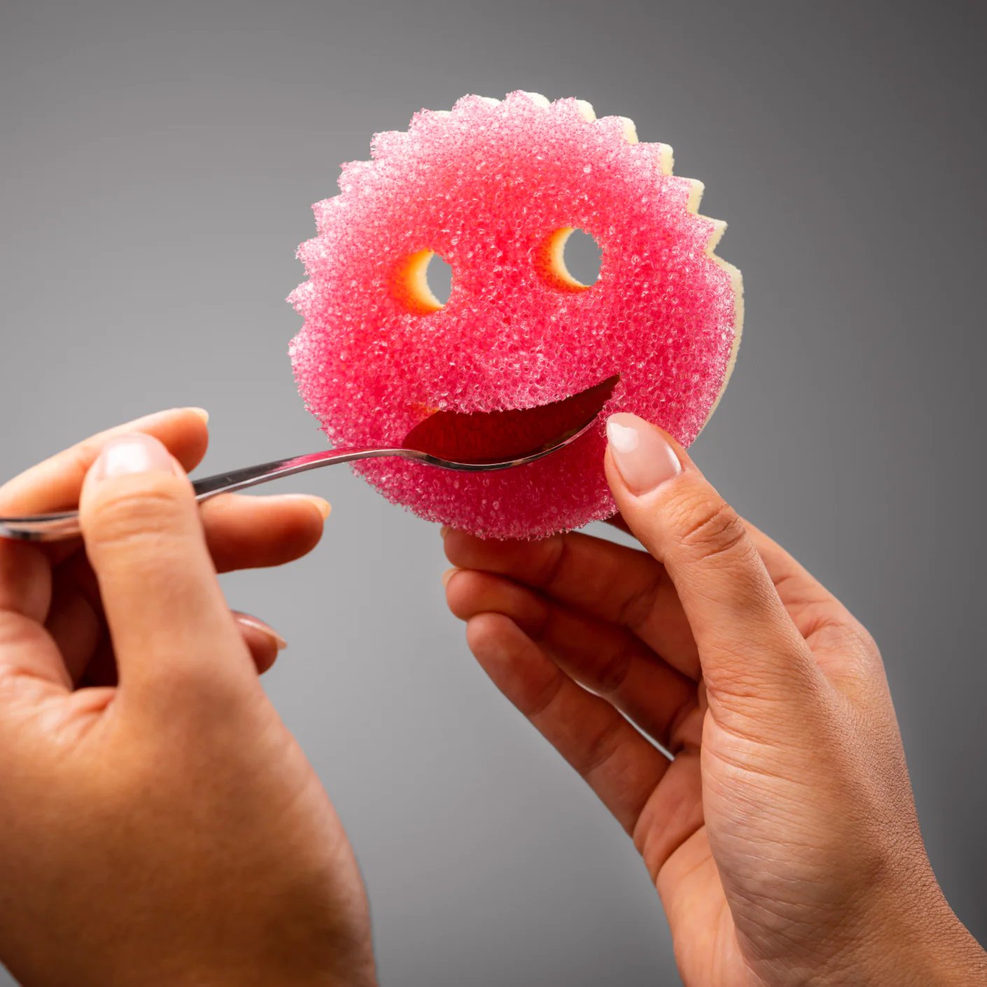اسفنجة Scrub Daddy Scrub Mommy بوجهين، فرك وإسفنج، زهري, photo 6