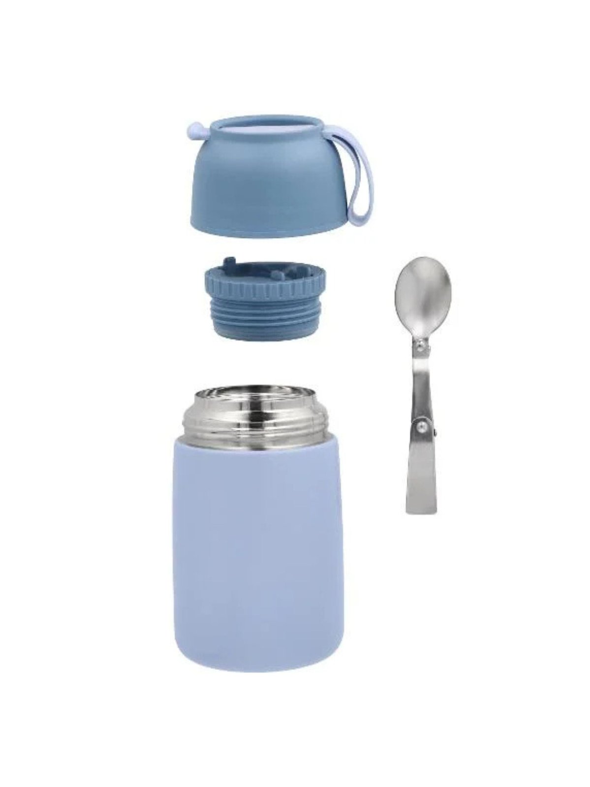 SilverCrest Insulated Food Jar 0.75 L with Folding Spoon – Blue, photo 2