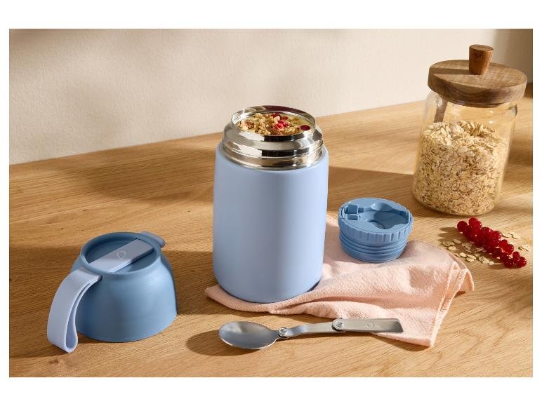 SilverCrest Insulated Food Jar 0.75 L with Folding Spoon – Blue, photo 3