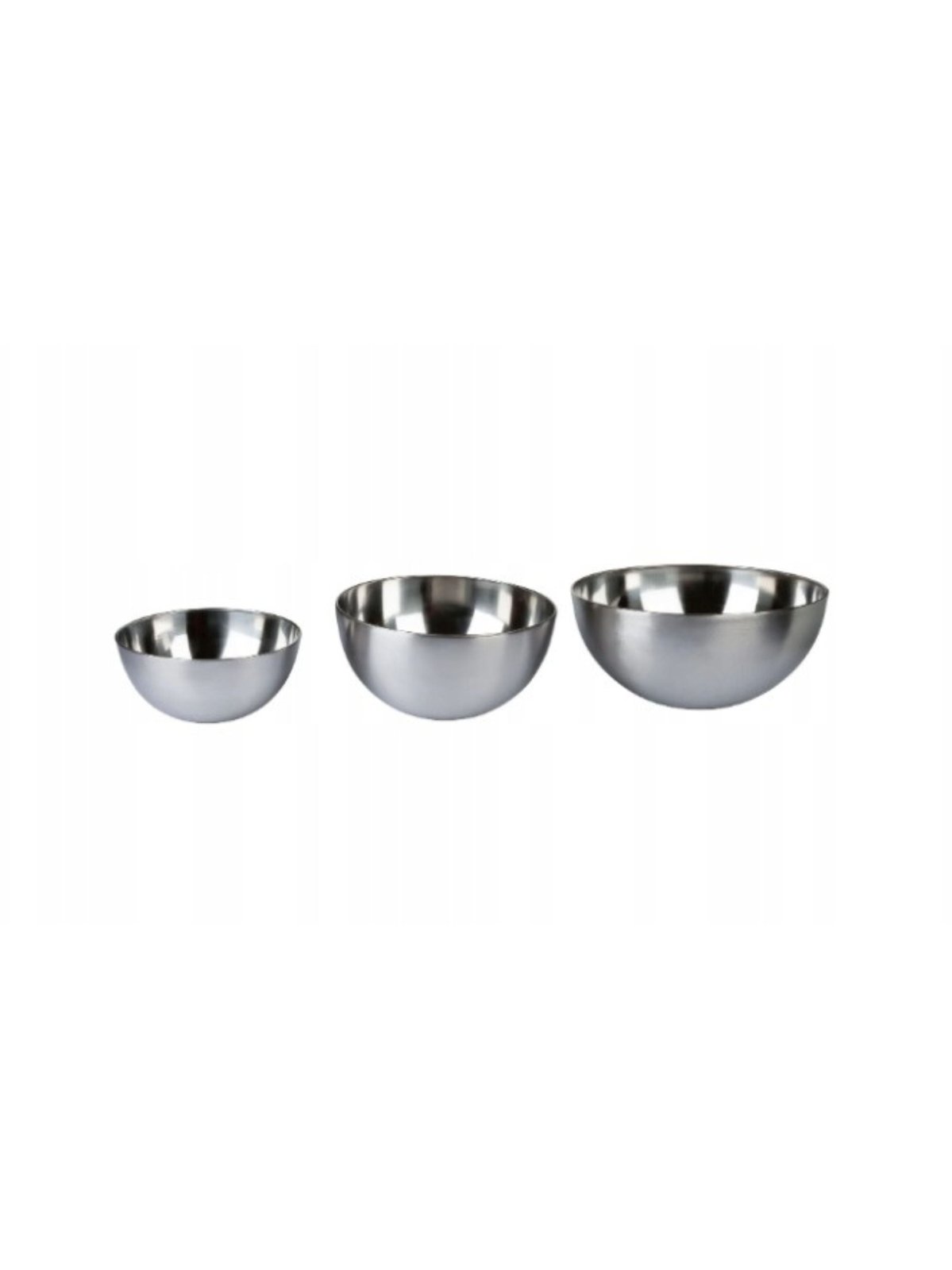 SilverCrest Stainless Steel Mixing Bowls – Set of 3 (1.55 L, 3.45 L, 5.2 L)