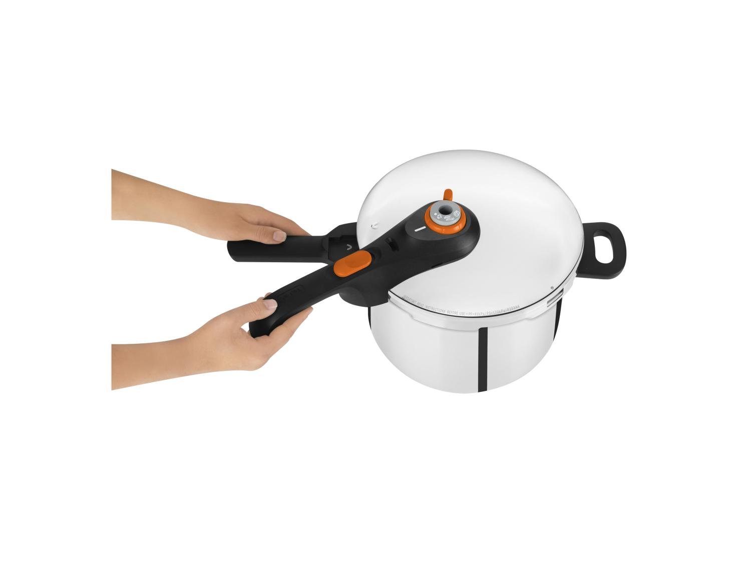 Tefal Secure Click Stainless Steel Pressure Cooker 6 L with Steam Basket, photo 3