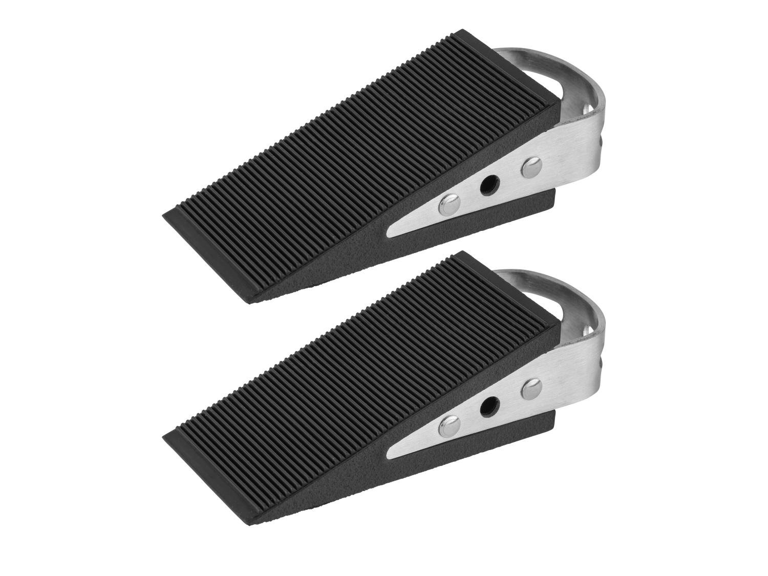 W5 Door Wedges with Stainless Steel Handle – Set of 2, Black, photo 2