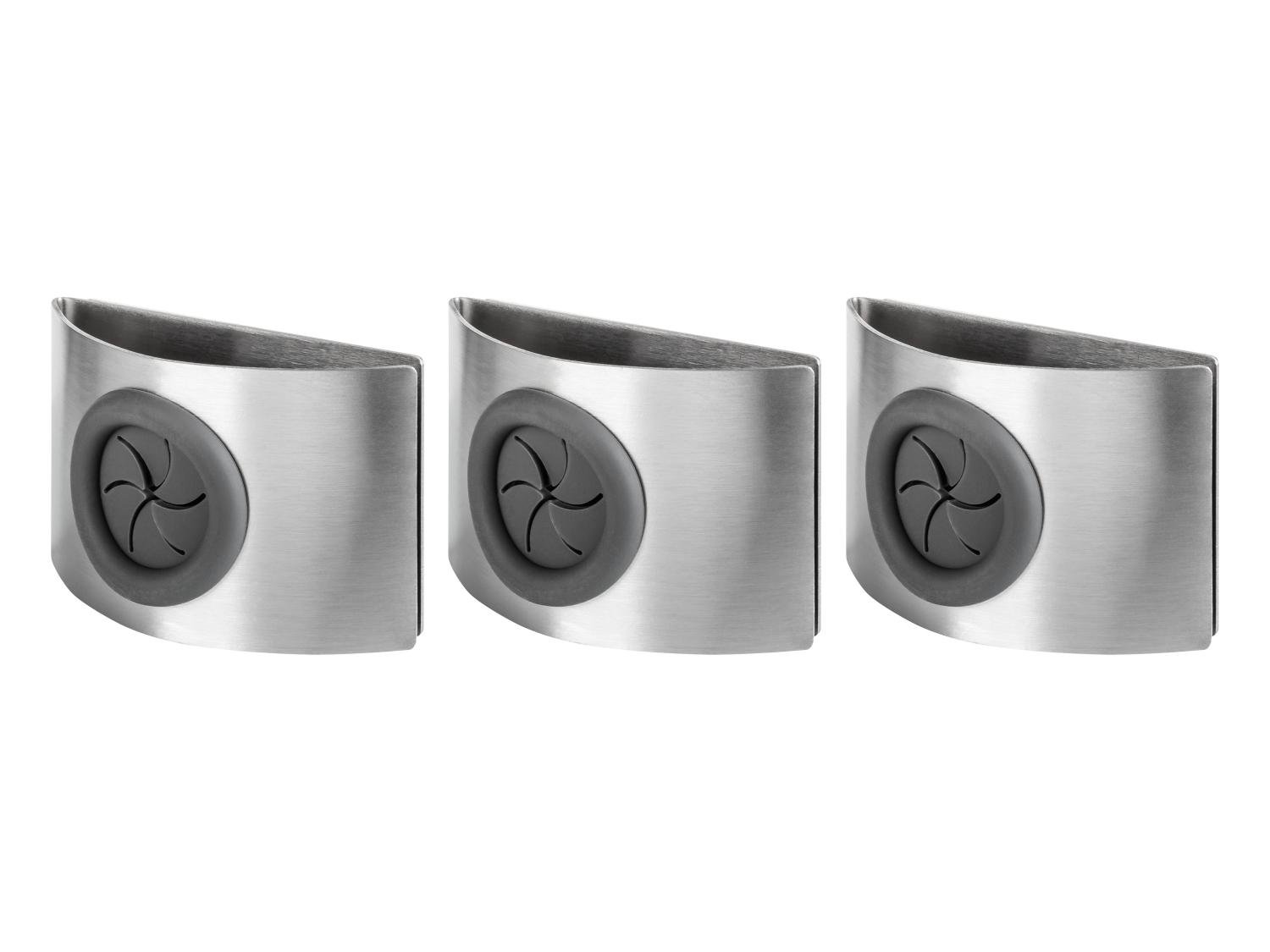W5 Self-Adhesive Kitchen Towel Holders, Stainless Steel, Set of 3
